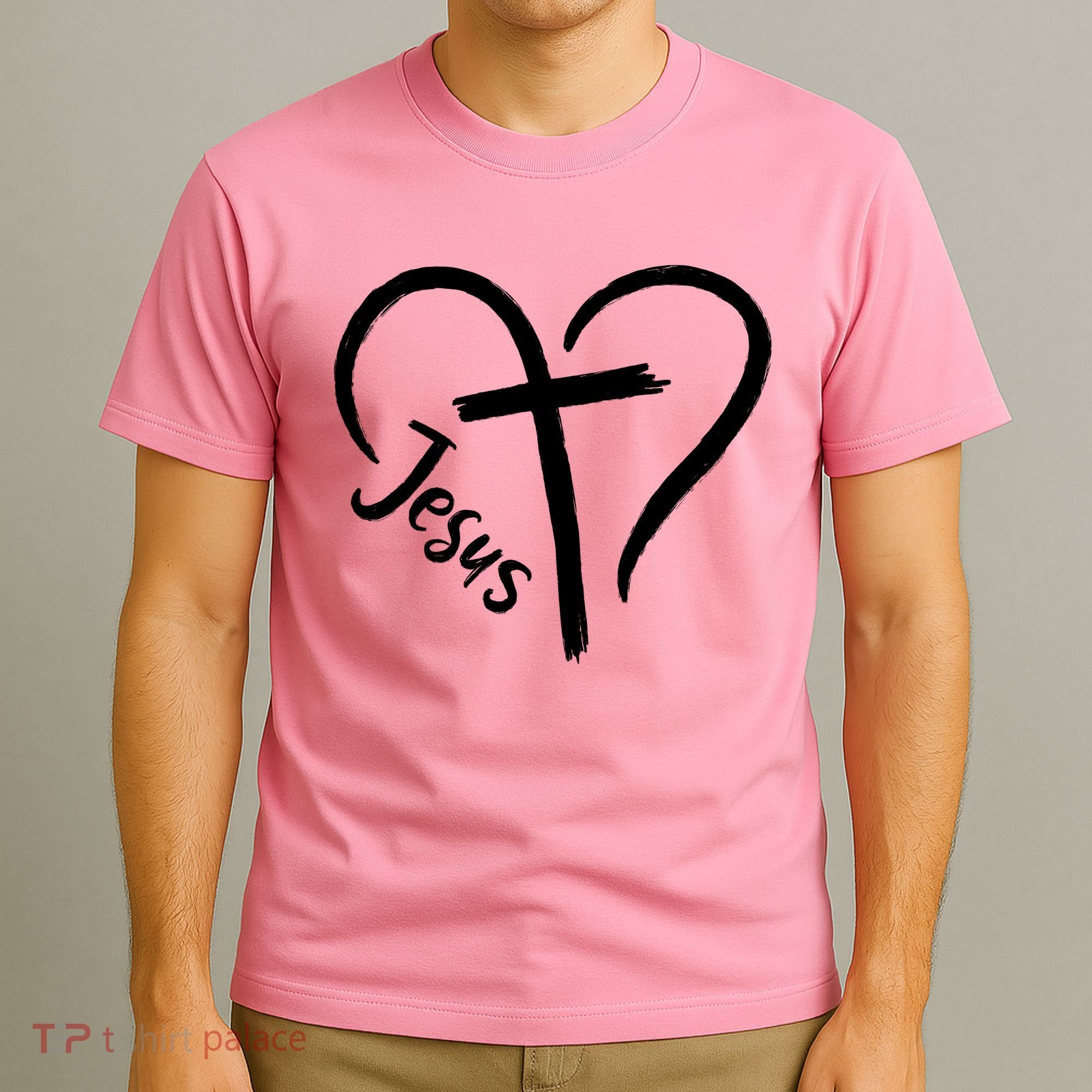 Jesus Cross Love Heart Christianity T-Shirt