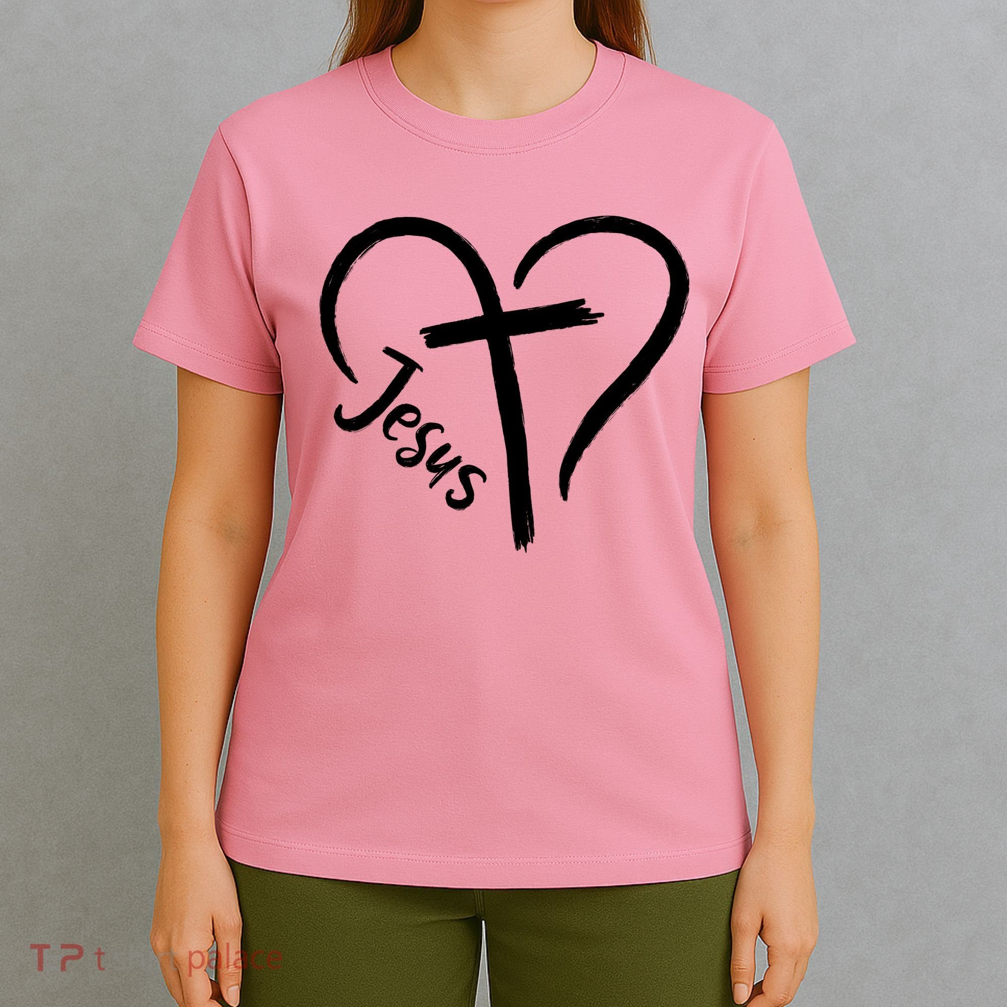 Jesus Cross Love Heart Christianity T-Shirt