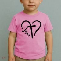 Jesus Cross Love Heart Christianity Toddler T-Shirt thumb 2