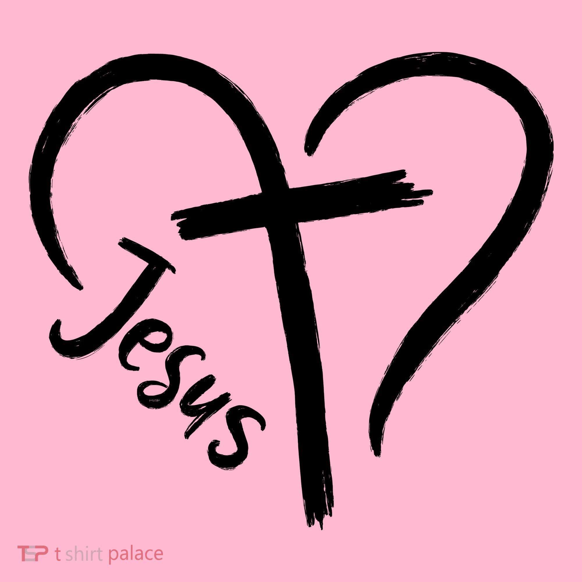 Jesus Cross Love Heart Christianity Kids Hoodie