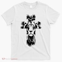 Jesus Crossbar Lion Believe in Jesus Christian Apparel T-Shirt thumb 0