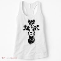 Jesus Crossbar Lion Believe in Jesus Christian Apparel Women's Tank Top thumb 0