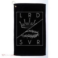 Jesus Christian Lord & Savior Graphic Golf Towel thumb 0