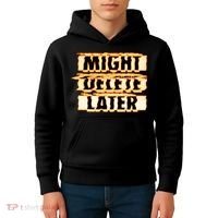 J. Cole Might Delete Later Kids Hoodie thumb 4