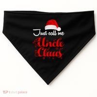 Just Call Me Uncle Claus USA-Made Doggie Bandana thumb 0