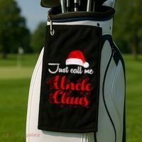 Just Call Me Uncle Claus Golf Towel thumb 2