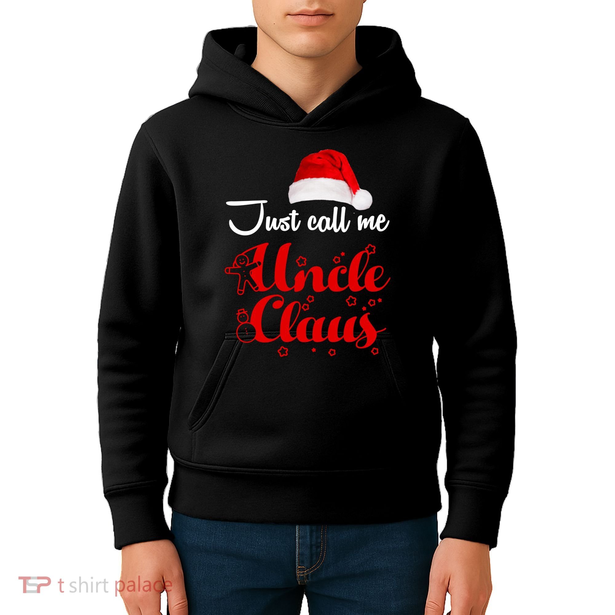 Just Call Me Uncle Claus Kids Hoodie