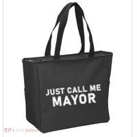 Just Call Me Mayor Funny Tote Bag thumb 2