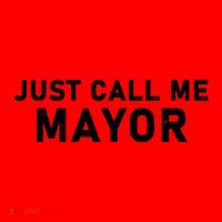 Just Call Me Mayor Funny Santa Hat thumb 1