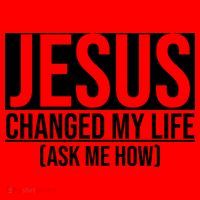 Jesus Changed My Life Ask Me How Santa Hat thumb 1