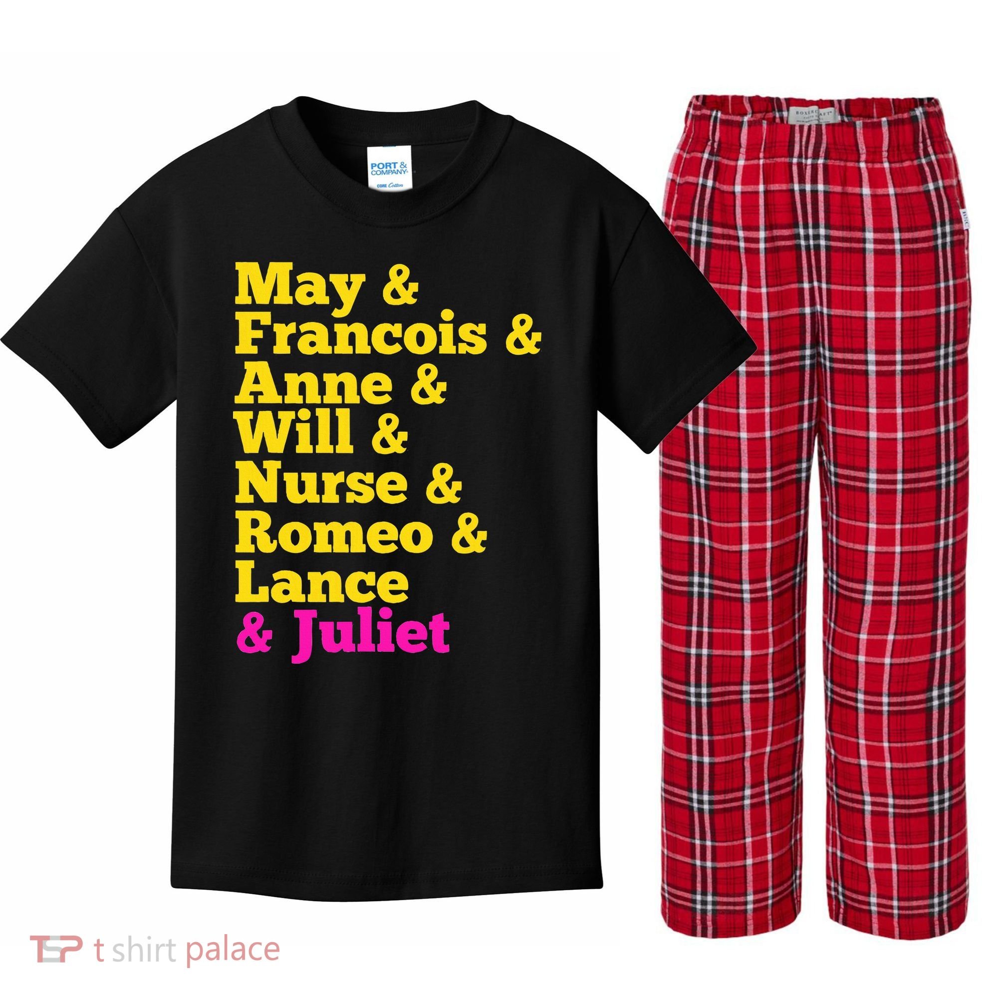Juliet Characters Musical Theatre Musicals Kids Plaid Pajama Set