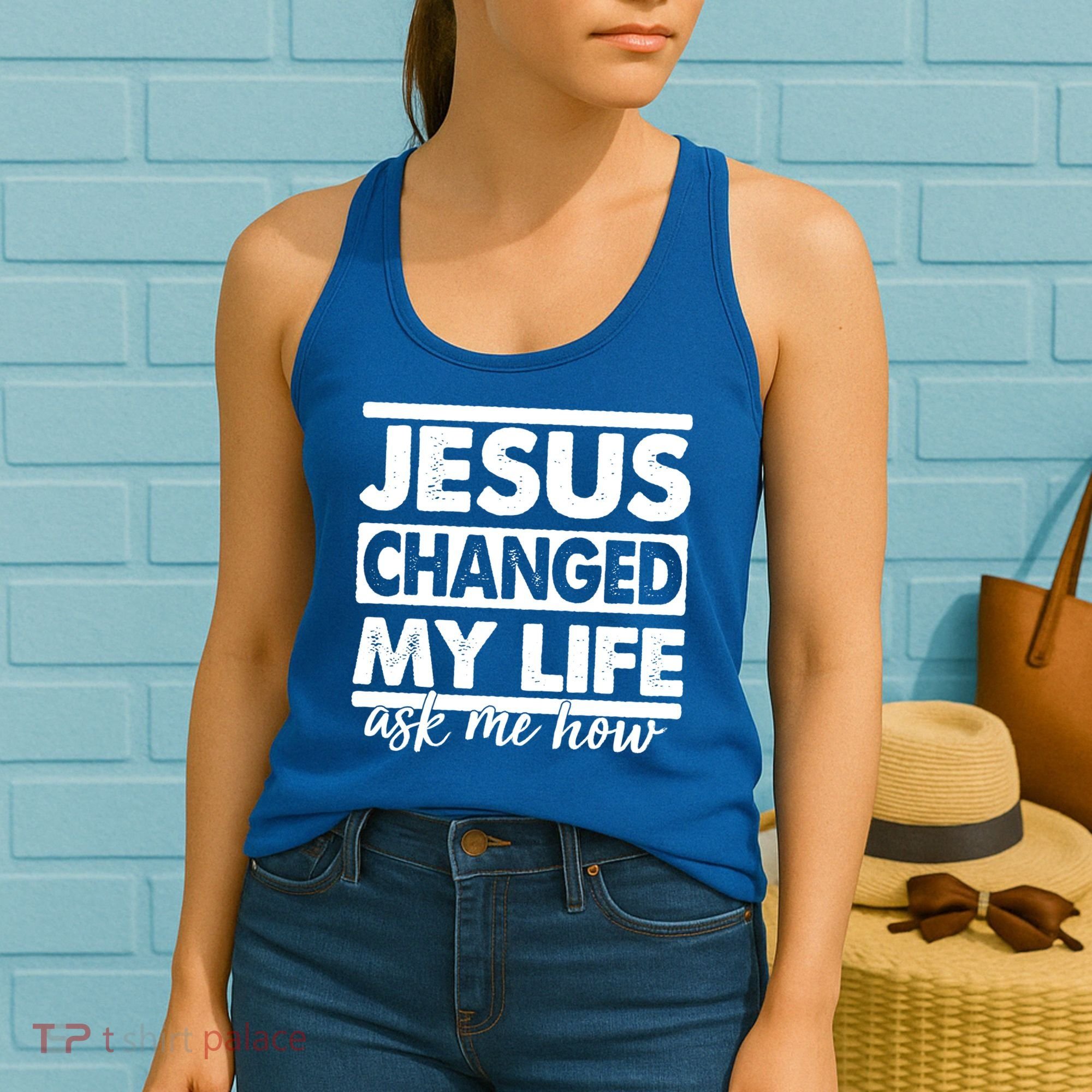 Jesus Changed My Life Ask Me How Women's Tank Top