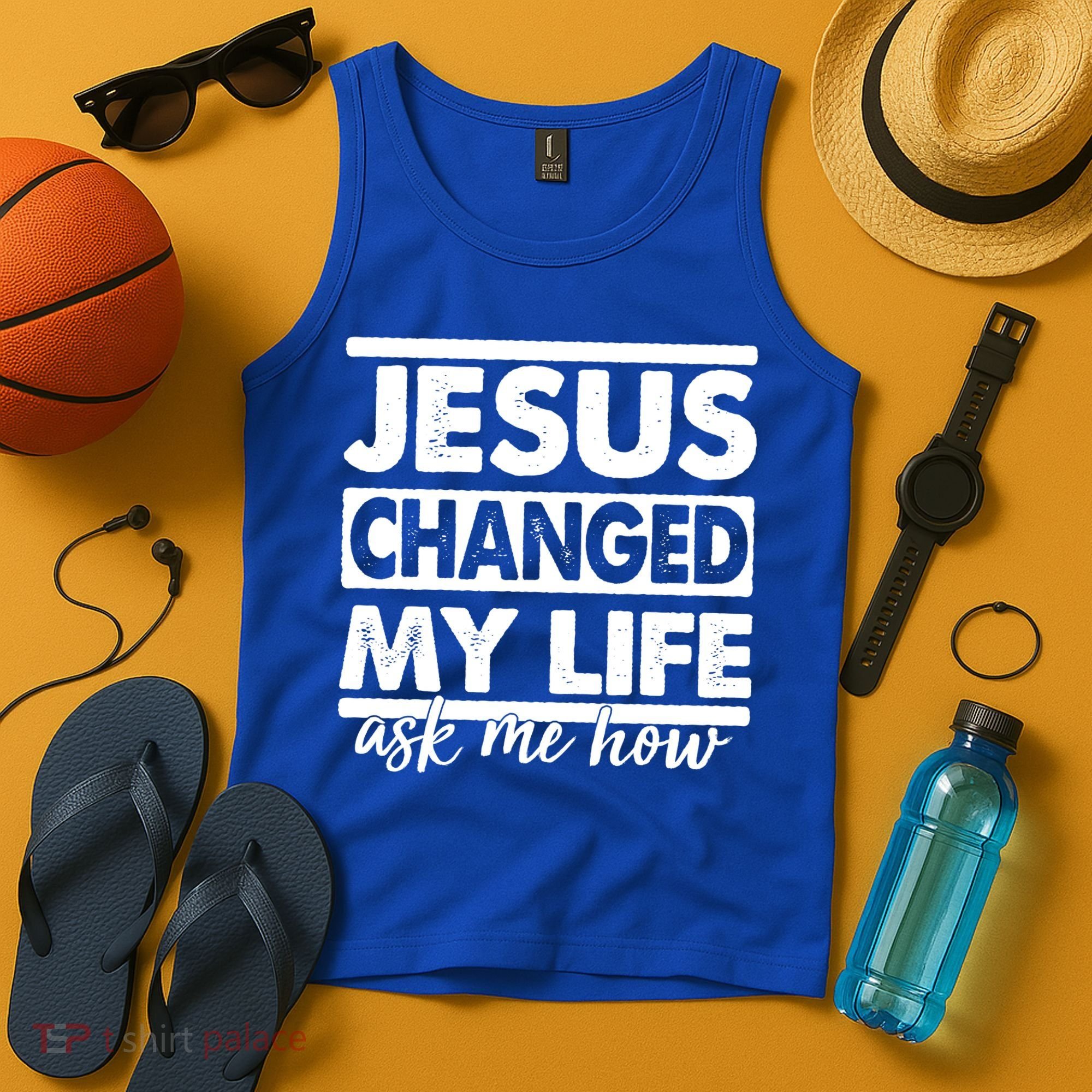 Jesus Changed My Life Ask Me How Tank Top