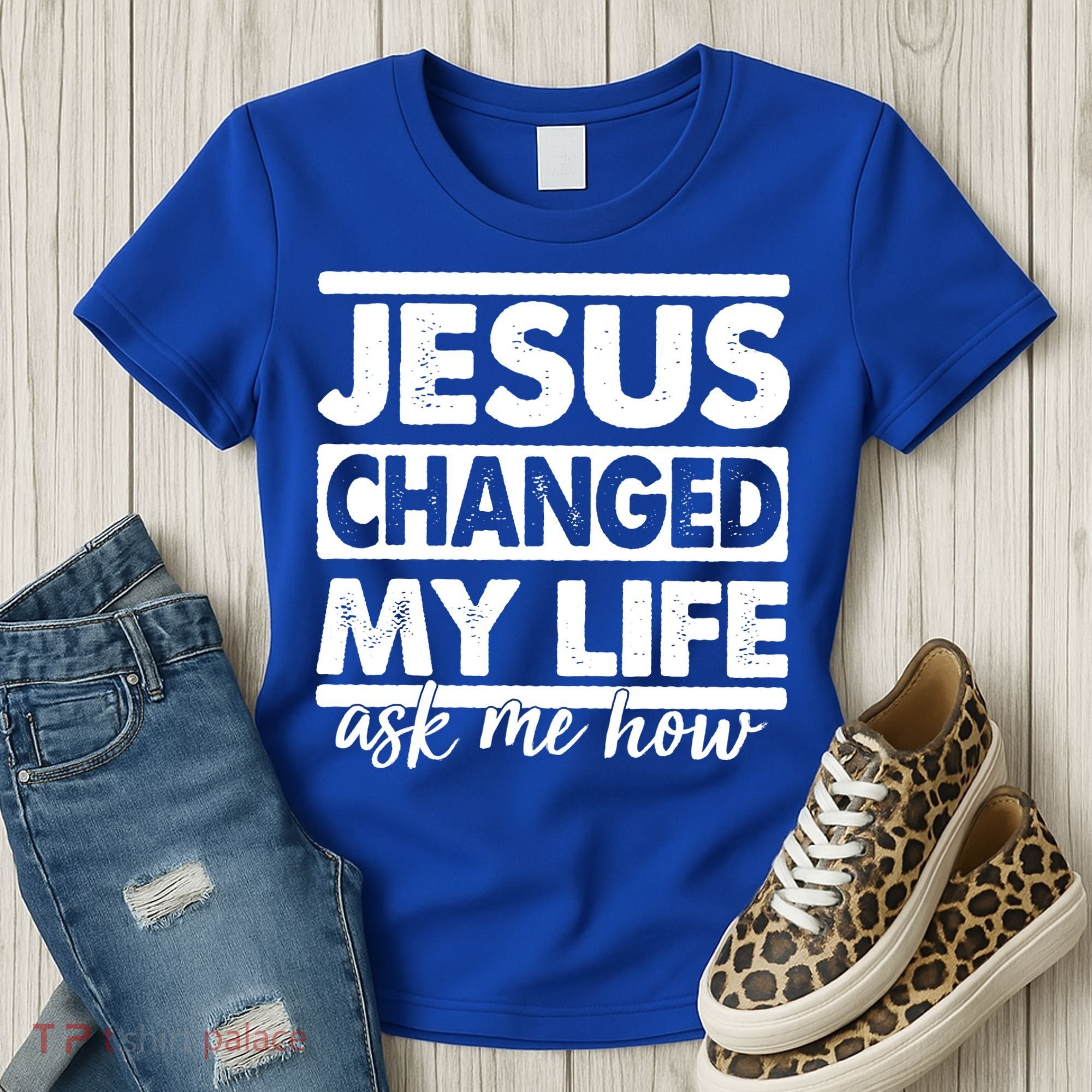 Jesus Changed My Life Ask Me How Women's T-Shirt