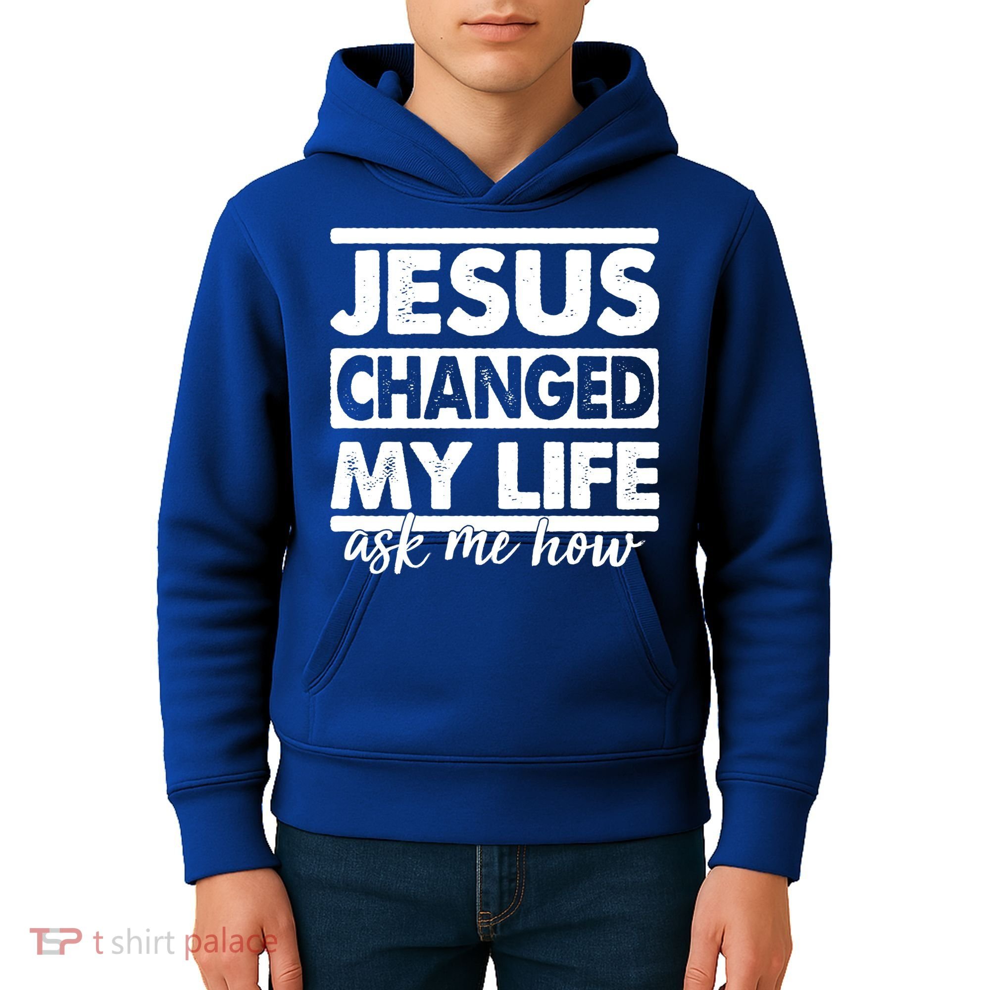 Jesus Changed My Life Ask Me How Kids Hoodie