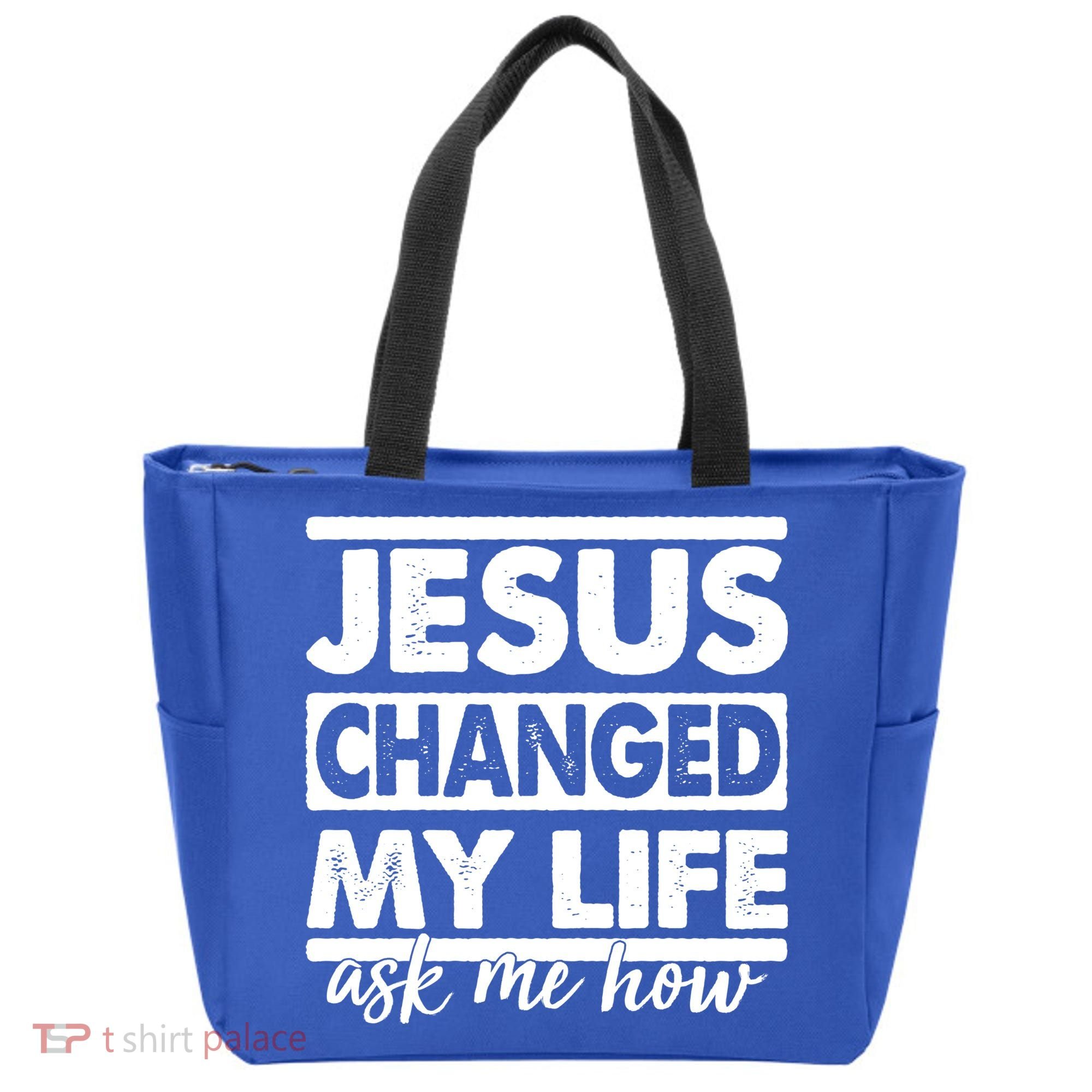 Jesus Changed My Life Ask Me How Tote Bag