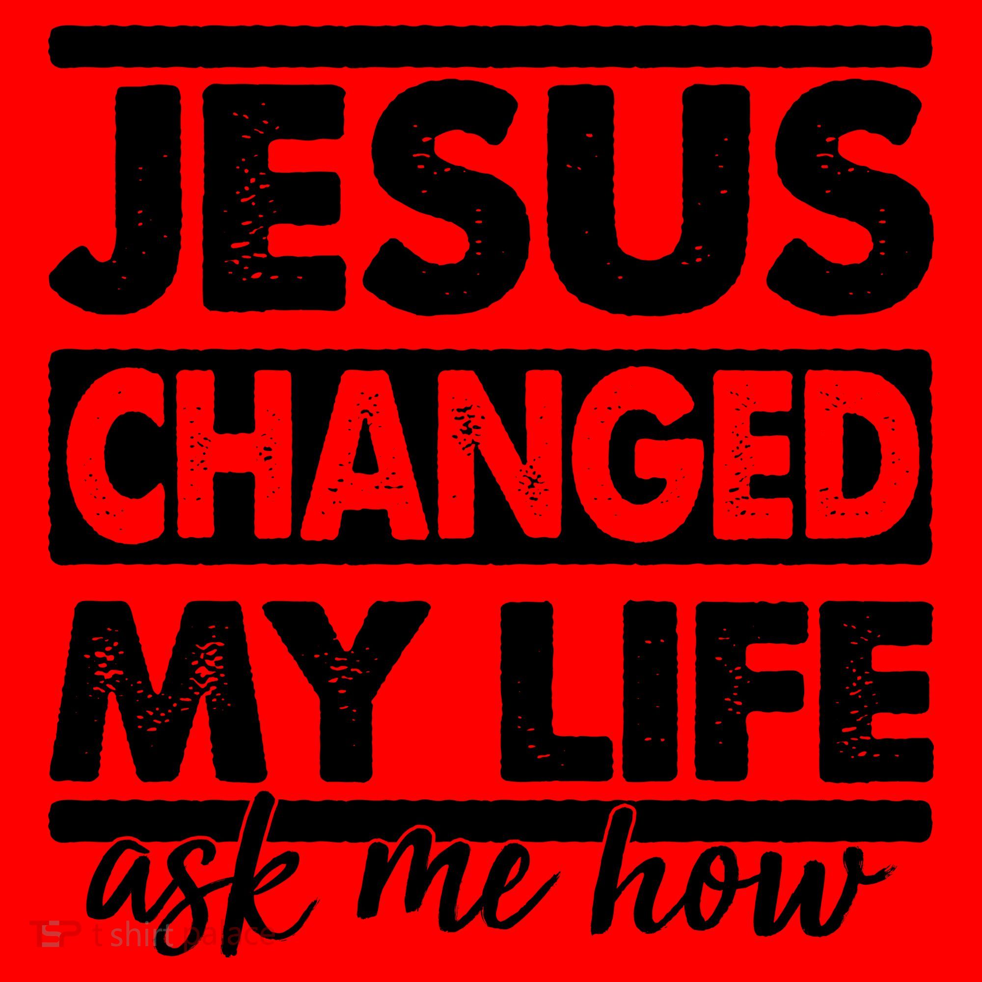 Jesus Changed My Life Ask Me How Santa Hat
