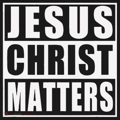 Jesus Christ Matters Christian Women's Crop Top Tee