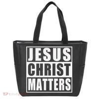Jesus Christ Matters Christian Tote Bag thumb 0