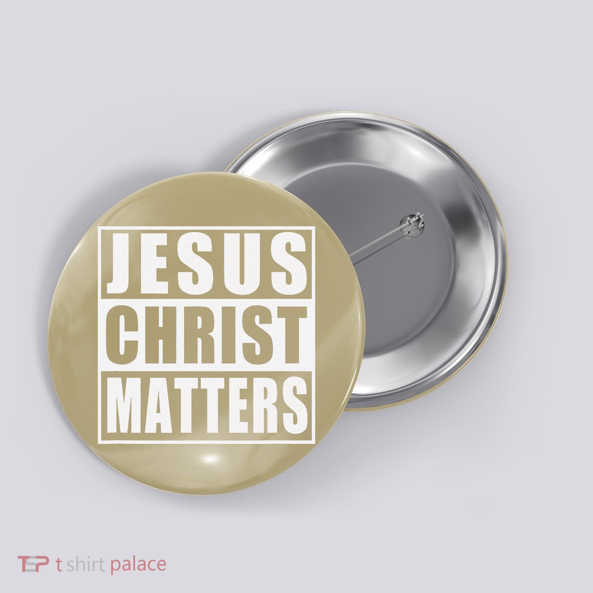 Jesus Christ Matters Christian Button