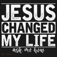 Jesus Changed My Life Asked Me How Christ Devotee Jesus USA-Made Doggie Bandana thumb 2