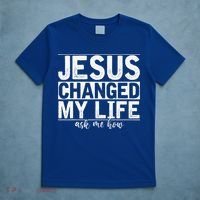 Jesus Changed My Life Asked Me How Christ Devotee Jesus T-Shirt thumb 5