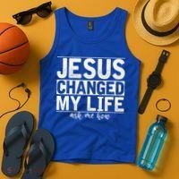Jesus Changed My Life Asked Me How Christ Devotee Jesus Tank Top thumb 4