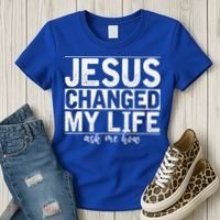 Jesus Changed My Life Asked Me How Christ Devotee Jesus Women's T-Shirt thumb 3