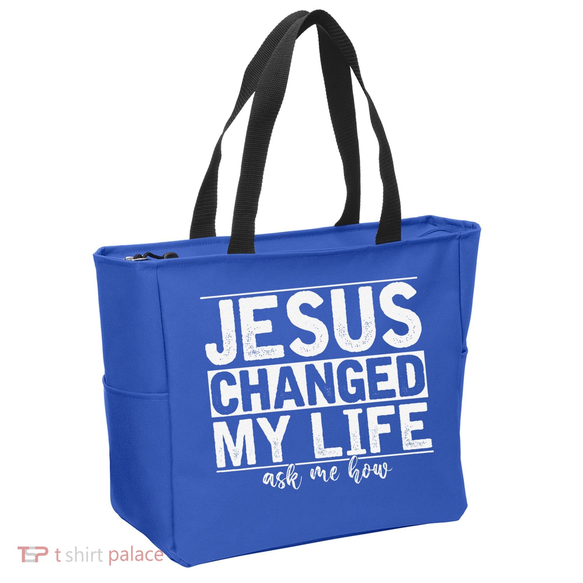 Jesus Changed My Life Asked Me How Christ Devotee Jesus Tote Bag