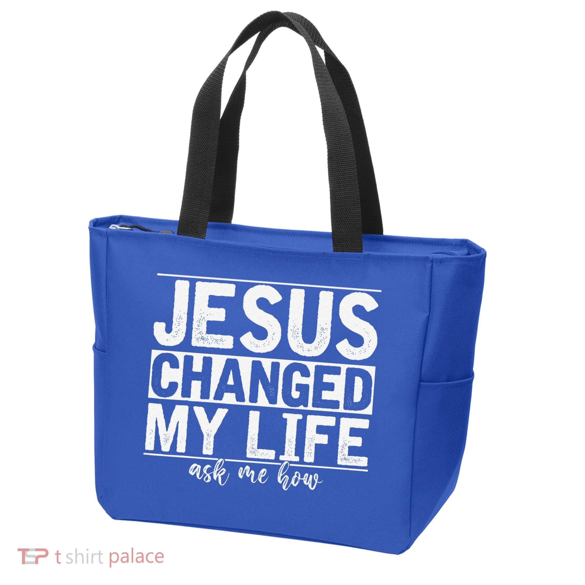 Jesus Changed My Life Asked Me How Christ Devotee Jesus Tote Bag