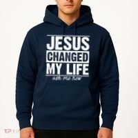 Jesus Changed My Life Ask Me How Hoodie thumb 2