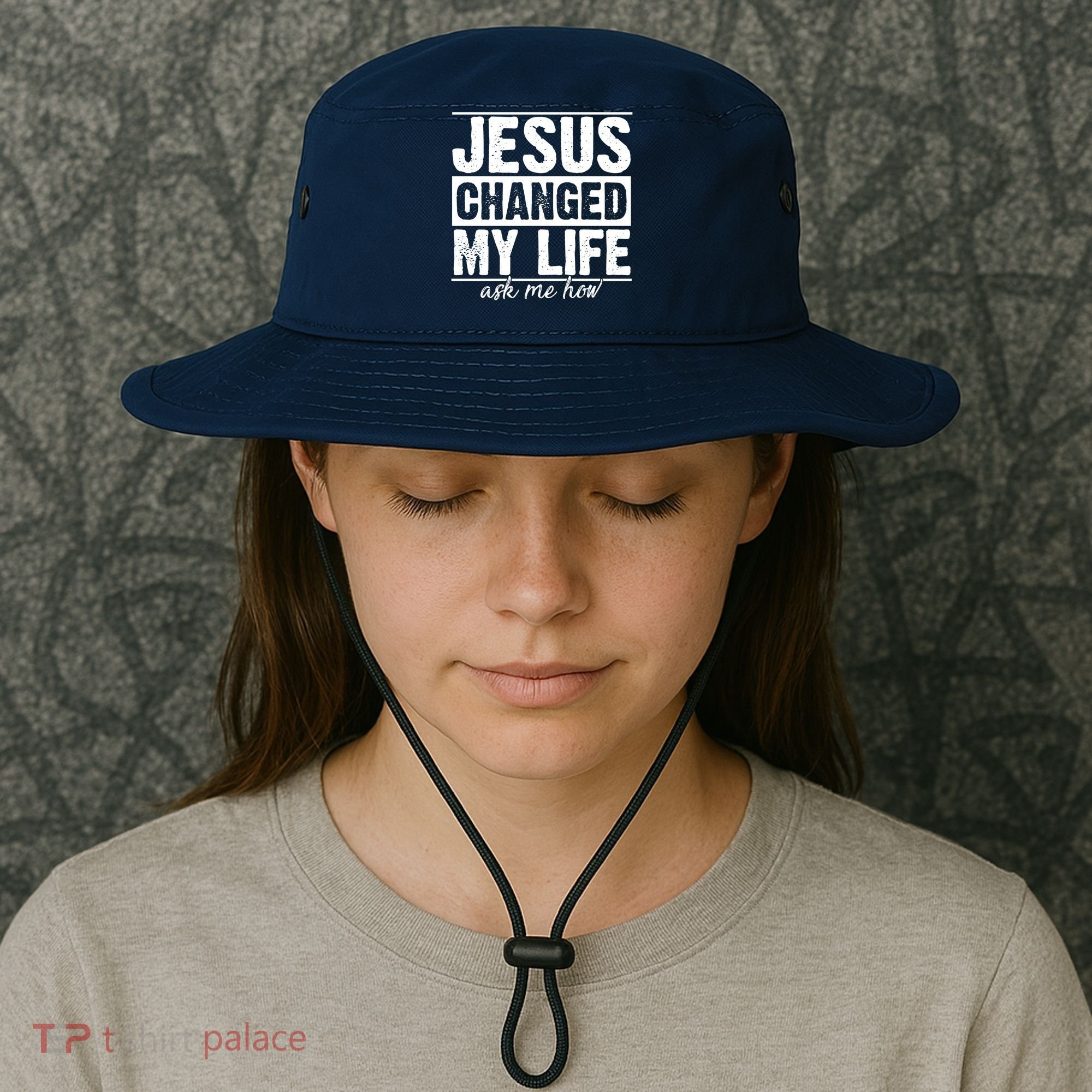 Jesus Changed My Life Ask Me How Bucket Hat