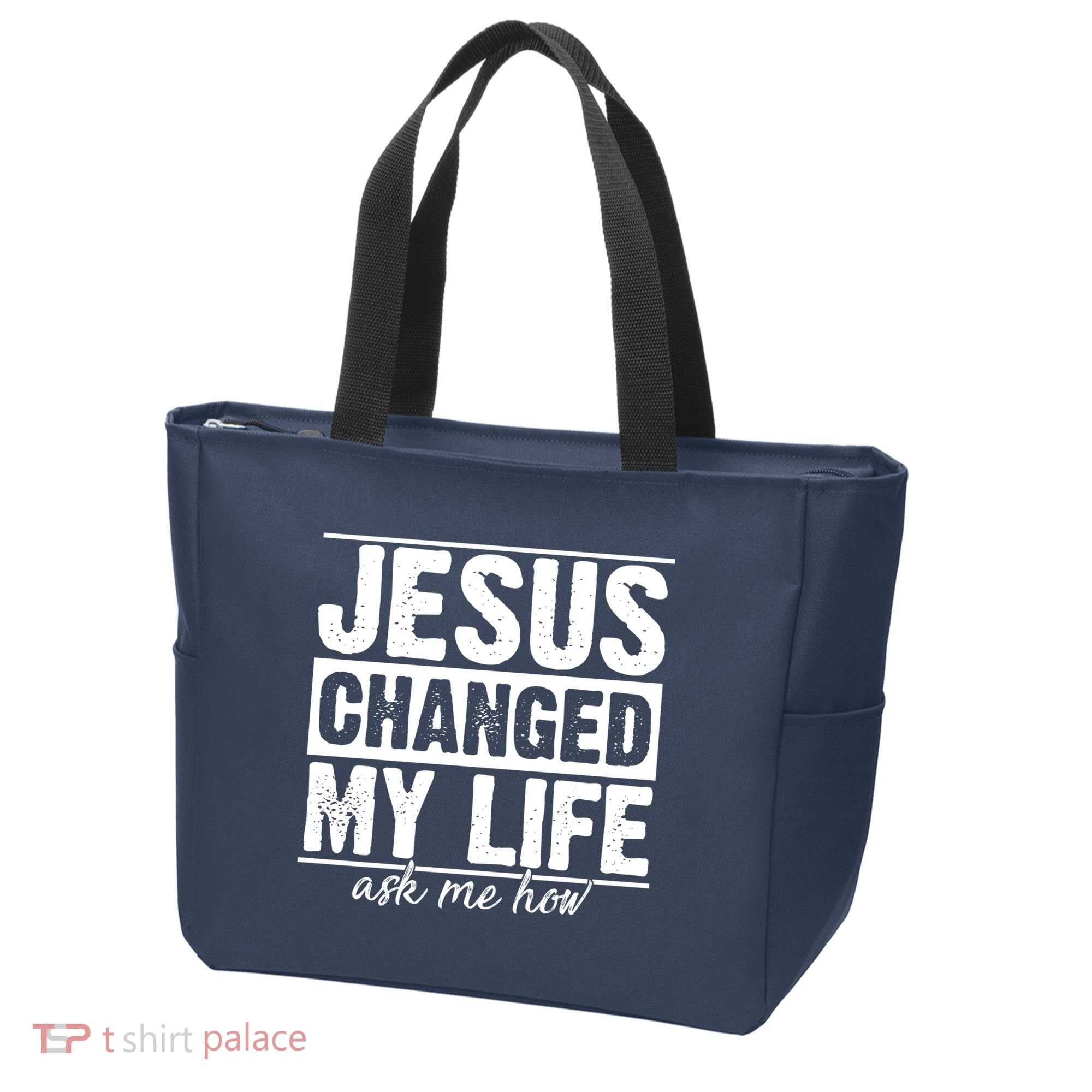 Jesus Changed My Life Ask Me How Tote Bag