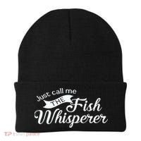 Just Call Me The Fish Whisperer Funny Fishing Beanie thumb 0