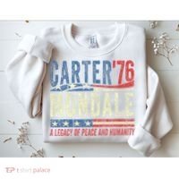 Jimmy Carter Mondale 76 A Legacy Of Peace & Humanity Sweatshirt thumb 2
