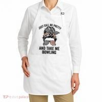 Just Call Me Pretty And Take Me Bowling Funny Mom Bowler Apron thumb 2