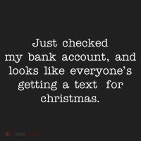 Just Checked My Bank Account Text For Christmas Gifts Funny Beanie thumb 2