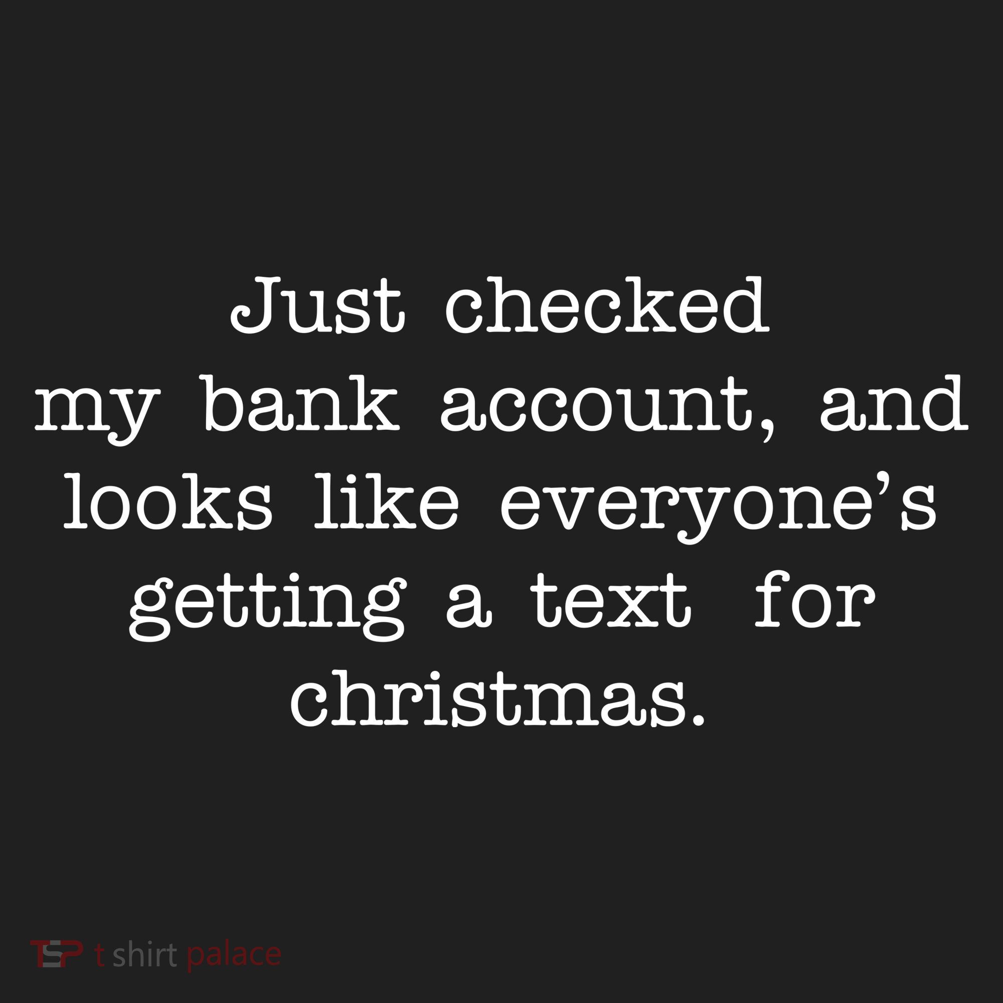 Just Checked My Bank Account Text For Christmas Gifts Funny Beanie