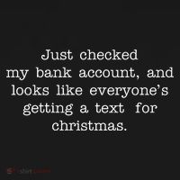 Just Checked My Bank Account Text For Christmas Gifts Funny Women's Hoodie thumb 2