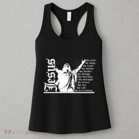 Jesus Christ My God King Lord Savior Strength Prayer Women's Tank Top thumb 3