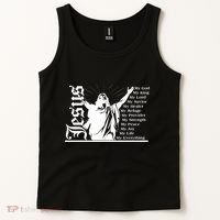 Jesus Christ My God King Lord Savior Strength Prayer Tank Top thumb 2