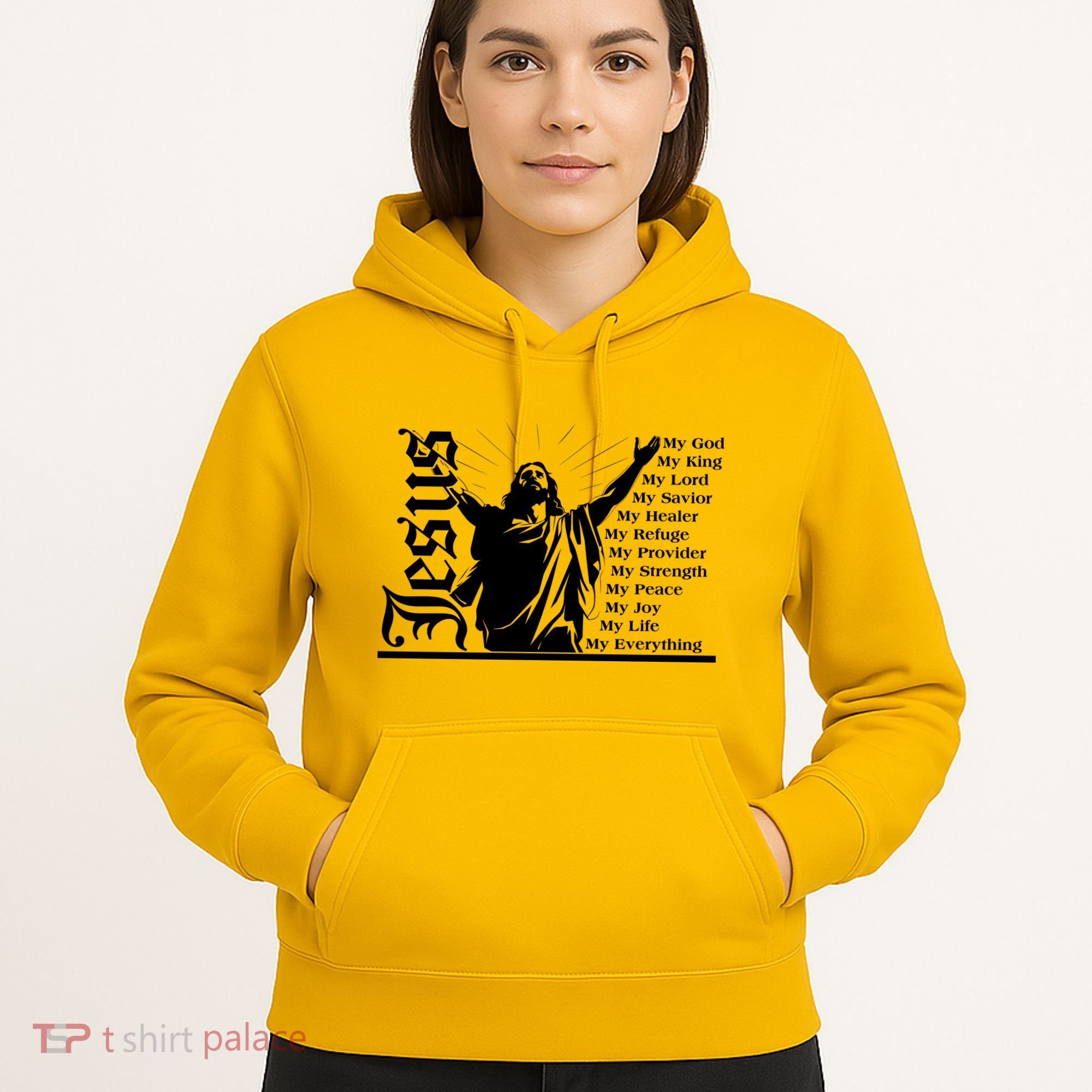 Jesus Christ My God King Lord Savior Strength Prayer Hoodie