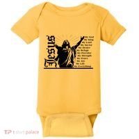 Jesus Christ My God King Lord Savior Strength Prayer Baby Bodysuit thumb 0