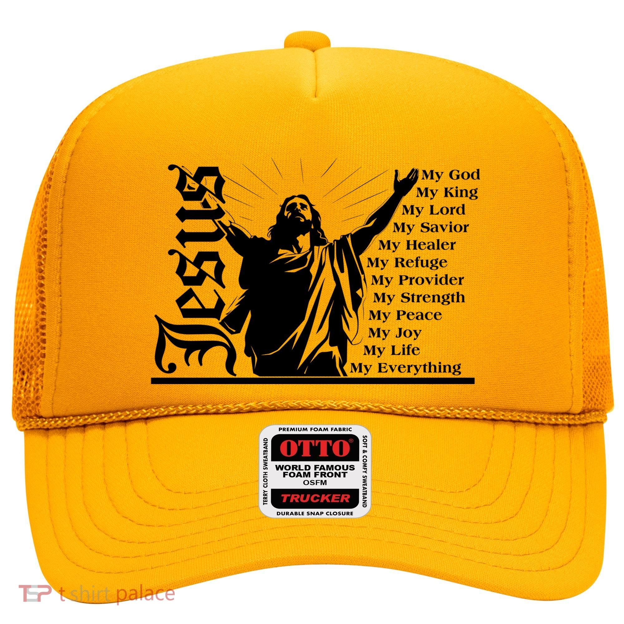 Jesus Christ My God King Lord Savior Strength Prayer Hat