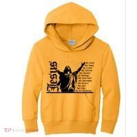 Jesus Christ My God King Lord Savior Strength Prayer Kids Hoodie thumb 0