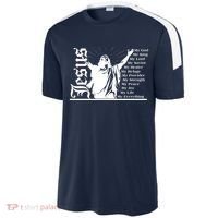 Jesus Christ My God King Lord Savior Strength Prayer Sport-Tek Competitor United Soccer Jersey thumb 2