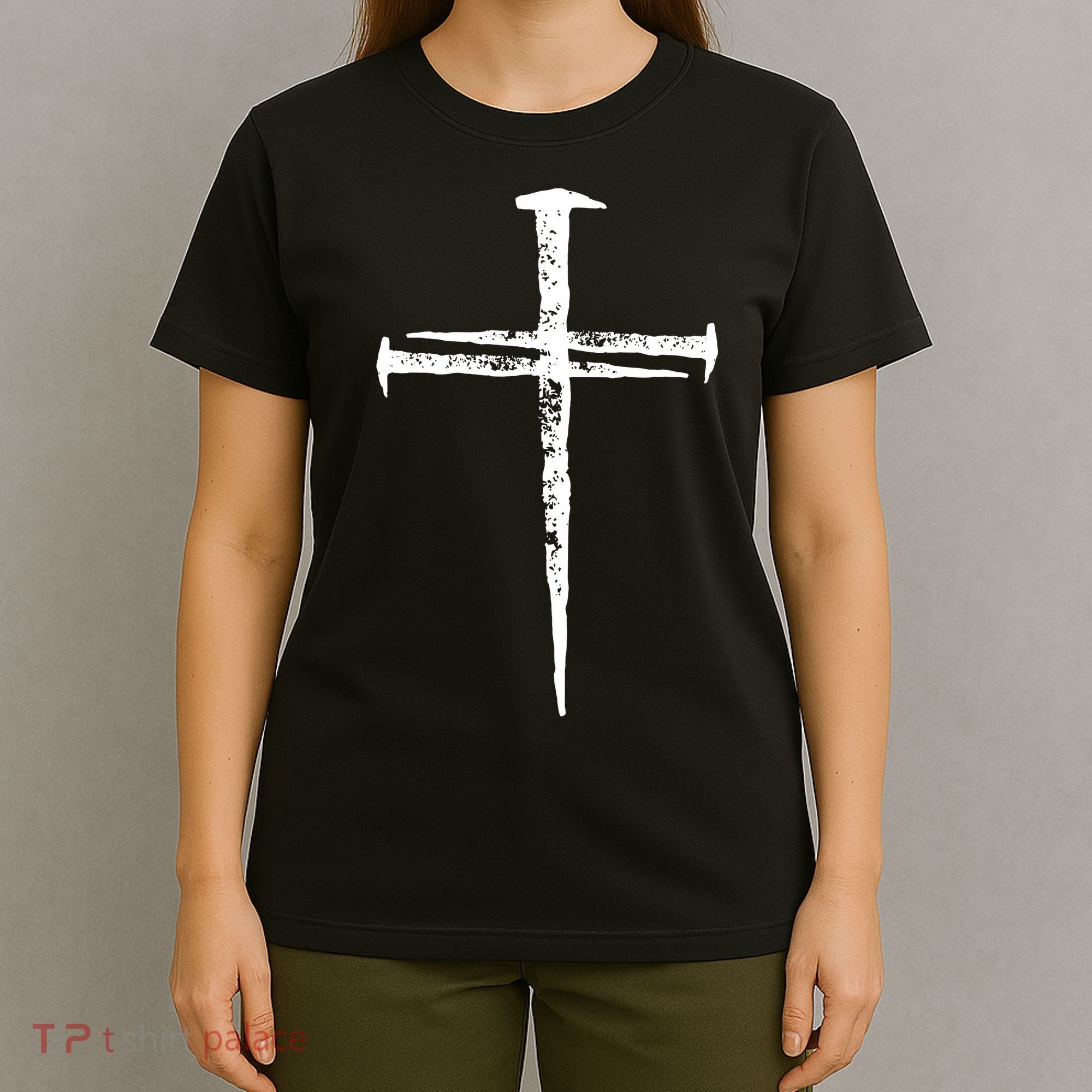 Jesus Christ My Savior Die For My Sins 3 Nails Cross Christian Catholic T-Shirt