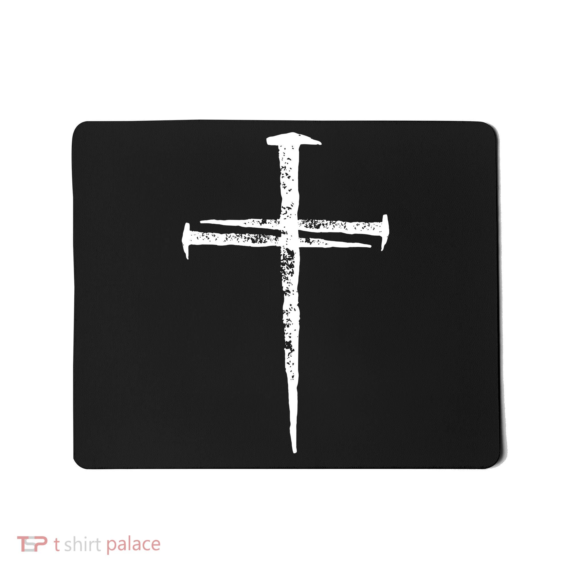 Jesus Christ My Savior Die For My Sins 3 Nails Cross Christian Catholic Mousepad