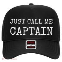 Just Call Me Captain Funny Pilo Hat thumb 0