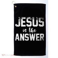 Jesus Changed My Life Ask Me How Jesus 1 Golf Towel thumb 0